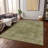 Machine Washable Indoor/Outdoor Xhevrie Green Rug-181022104