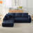 Sleeper, L-Shape Luxury Basic Sectional Sofa Oversized Sofa,Mnimalist Design,Comfy Couch-1100503034-1100503030
