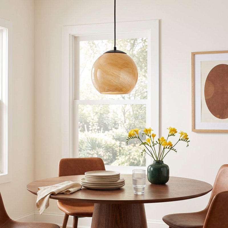 Dounia 1 - Light Black Sphere Pendant