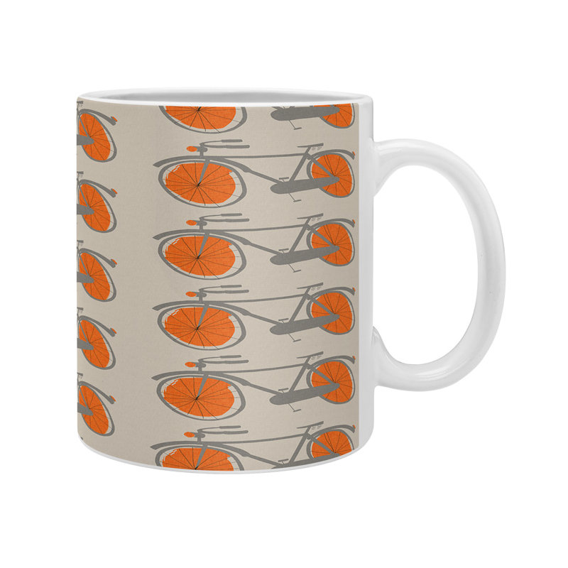 Grande tasse à café bicyclettes