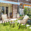 Ensemble de conversation pour patio pour 2 personnes avec coussins (ensemble de 4)