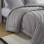 Ensembles de literie gris moderne, édredon en polyester avec motif matelassé pour la maison
