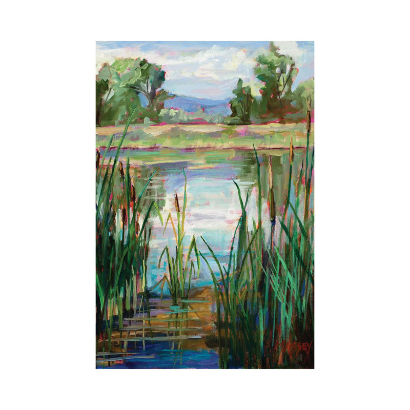 Étang à quenouilles, H 26 po x l 18 po x 1,5 po