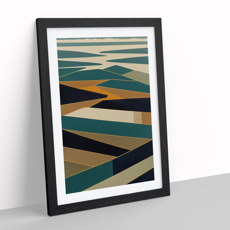 Shining Abstract Art - Framed Print, Black Framed, 34cm H x 25cm W x 2cm D