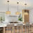 Modern Farmhouse Drum Pendant Light With Hand Woven Rattan Shade For Dining Room Living Room Kitchen Island Bedroom-500174708