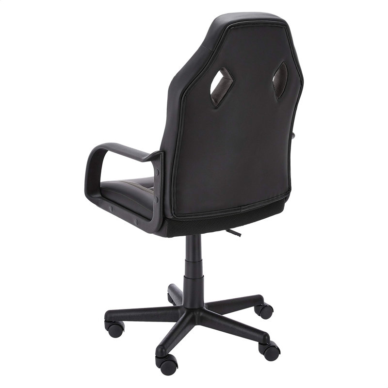 Ergonomic Gaming Tilt Rock Chair, Black