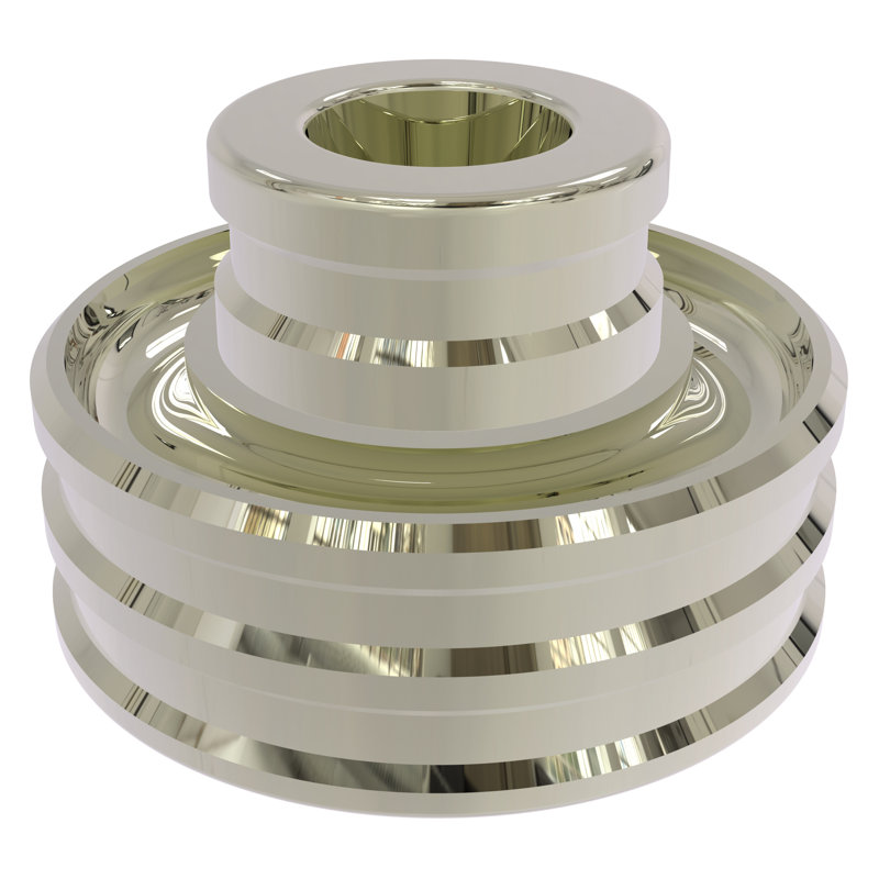 Photophore en laiton 1,75 po, Nickel poli