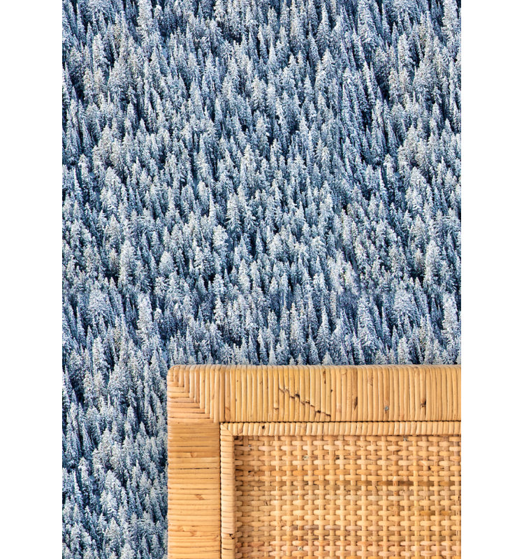 Gray Malin Snowy Pines 10' L x 24" W Wallpaper Tile, Premium Paper