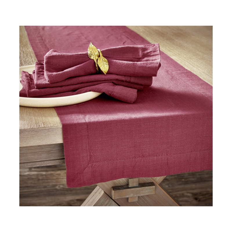 Fil de serviette flammé S / 4, Prune