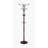 73" Tall Chrome and Wood Coat Rack-992893950