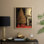 «Christmas Holiday Art DVI», reproduction encadrée - bois massif