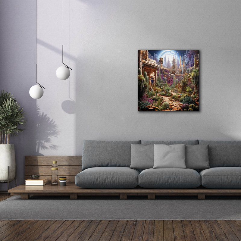Art mural sur toile Lark Manor ™ «Natures Urban Encore» par r3darch0n, 37 po x 37 po