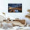 Ensemble de 1 tableau sur toile « Nuit en ville »
