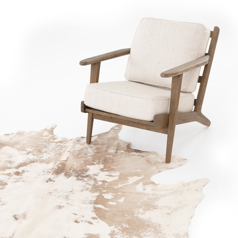 Mateo Handmade Cowhide Brown Rug