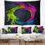 Tapisserie ronde en couleur abstraite-28497975