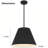16-inch diameter integrated LED black pendant light-1460277118-1460277105