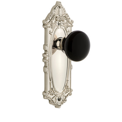 Grandeur Grande Victorian Plate Privacy with Coventry Door Knob
