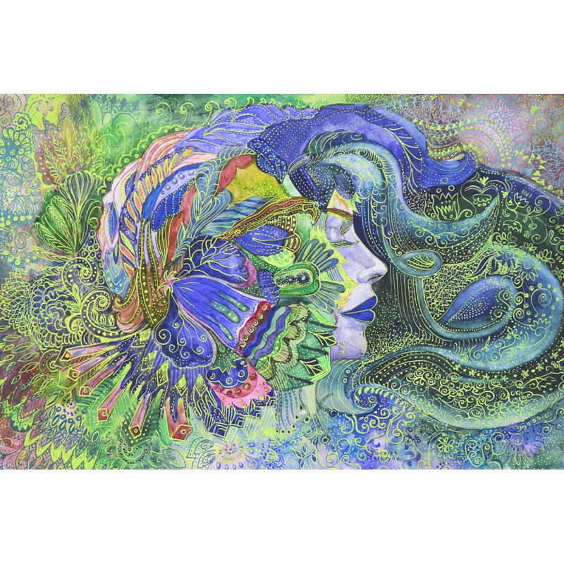 Beautiful Woman - Wrapped Canvas Print, 51cm H x 76cm W x 3.8cm D