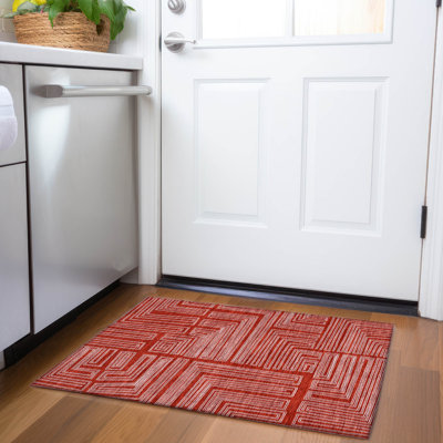 Premium Machine Washable Harrietstown AMF1045 Geometric Rug