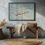 «Skyline», signe de mauve contre un ciel pastel sur toile-830329667-830329671