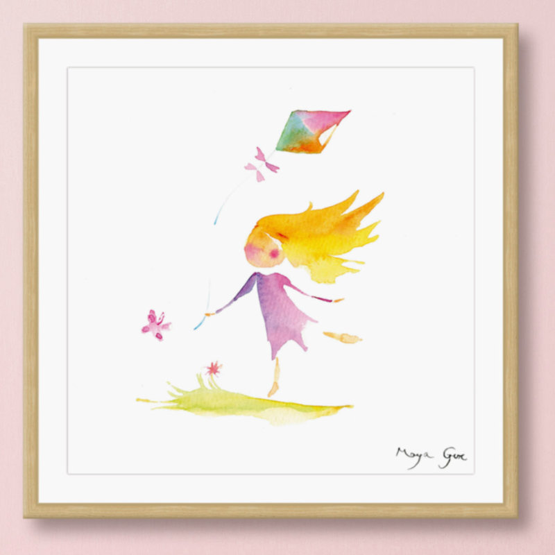 Maya Gur - Single Picture Frame Painting, 51cm H x 51cm W x 3.81cm D