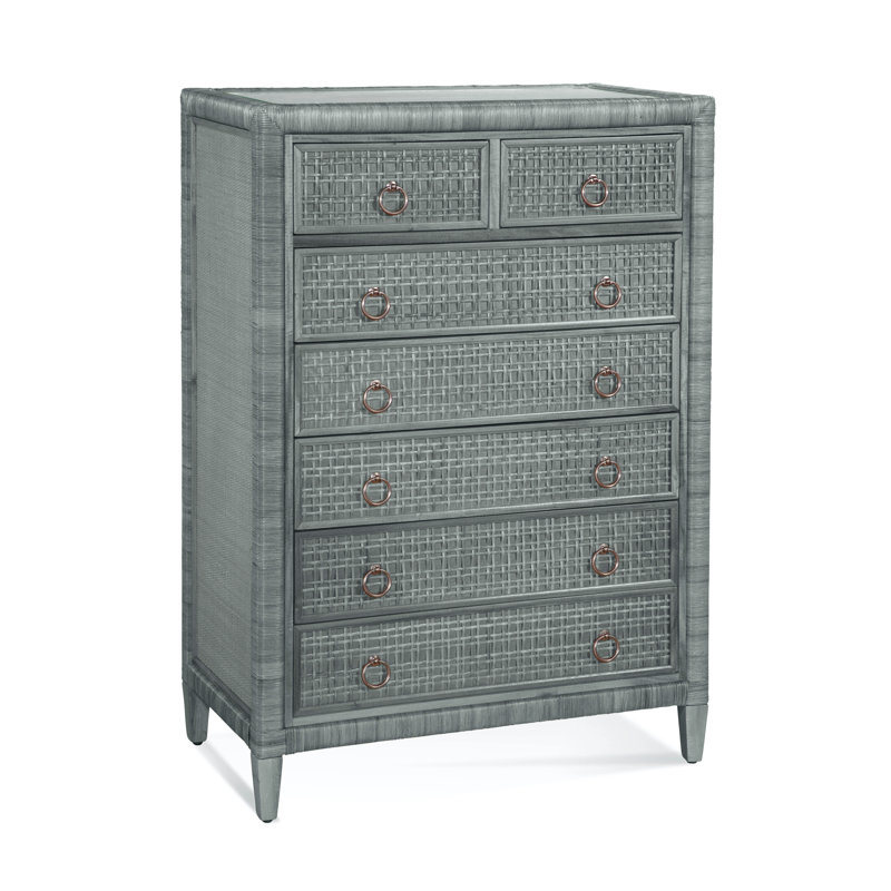Monterey 7 - Drawer Dresser, Nickel, Yes, Brass