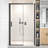 56–60 in. W x 74 in. H Framed Single Sliding Shower Door with 5/16 in. Tempered Glass-124488402-125950954