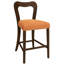 Deux tabourets de comptoir en noyer et structure en bois d'hévéa naturel, conception esthétique distinctive, sièges confortables pour les réunions de famille, deux noyer, fabriqués en bois d'hévéa de haute qualité,-979689304-979689317