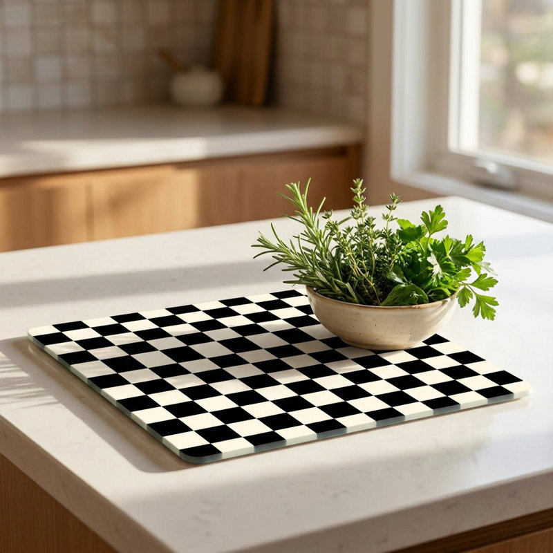 Adair Checkered Cutting Board