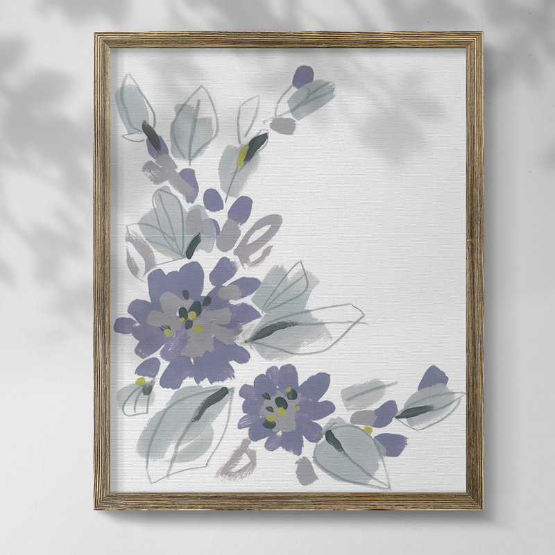 " Interlocking Melody II ", No Mat, Walnut Framed Canvas