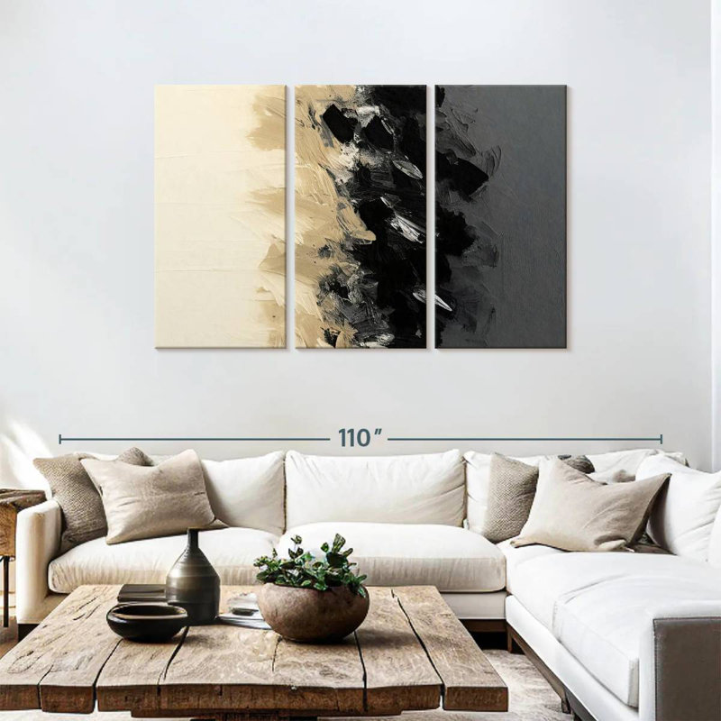 Horizon abstrait Avery II, H 48 po x l 74 po