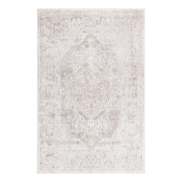 Audres Oriental Gray/Ivory Area Rug
