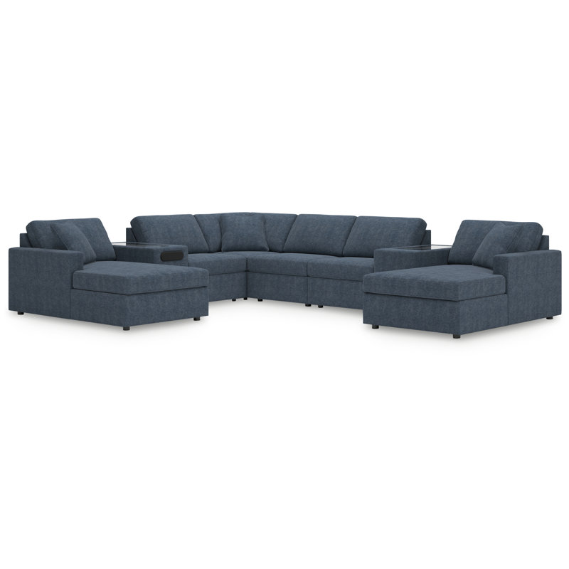 Canapé modulaire 8 pièces avec méridienne Modmax