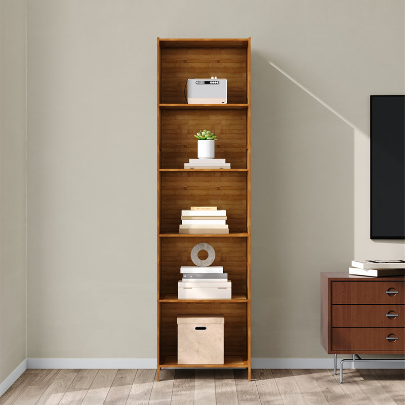 43cm W Bookcase, 5 Shelves (155cmH  x 43cmW  x 3cmD)