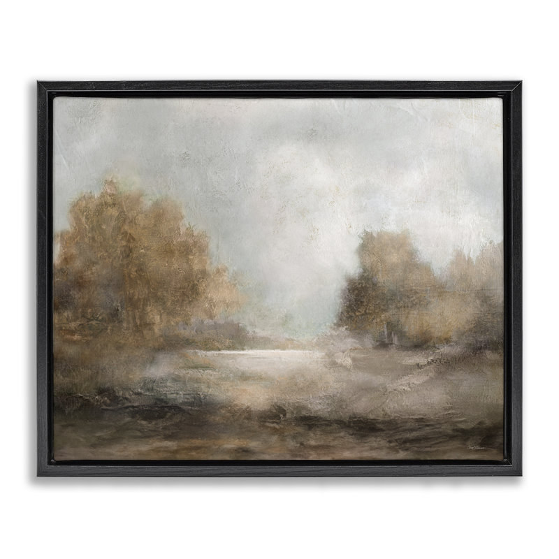  Art mural sur toile flottant, "Scenic Atmosphere", H 17 po x l 21 po, Cadre flottant noir de jais