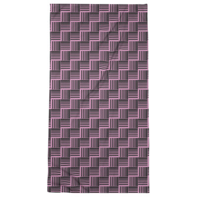Serviette de plage à rayures tressées classique