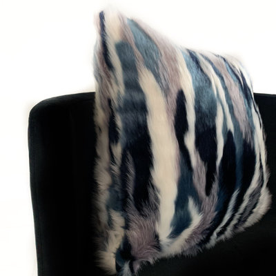 Fancy Animal Print Reversible Throw Pillow