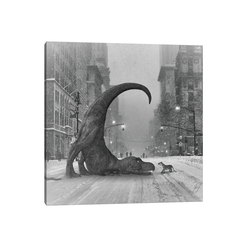 " Wanna Play " by Kathrin Federer, Wrapped Canvas, 12" H x 12" W x 0.75" D, No
