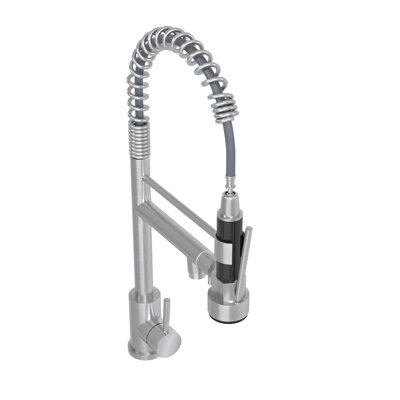 Bothwa Home CUPC Certified 19" Single Handle Kitchen Faucet ( Brushed Nickel Finish)