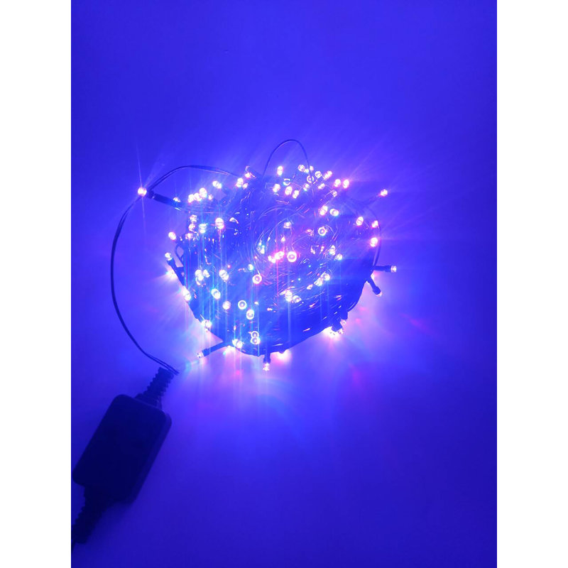 64 Ft. Multi-Color LED Outdoor String Lights with Remote