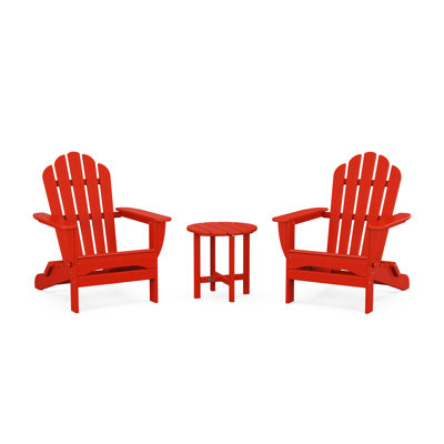 Ensemble 3 pièces Adirondack pliable Monterey Bay