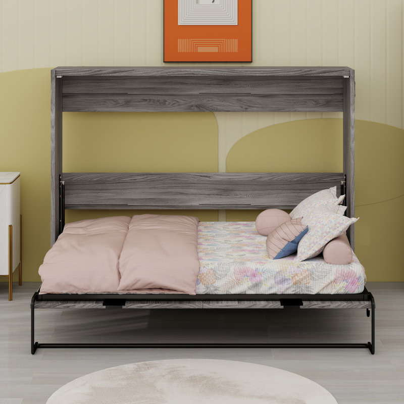 Lit armoire mural en bois