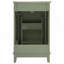 Petit meuble-lavabo moderne de 20 pouces avec lavabo en céramique - 20 * 14,5 * 33,3 pouces, rangement spacieux, 1 porte à fermeture douce