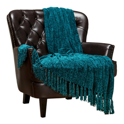 Chenille Velvety Texture Decorative Blanket
