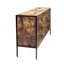 Commode de rangement à 6 tiroirs de style industriel industriel avec structure en acier robuste pour la chambre à coucher et le salon-132156980