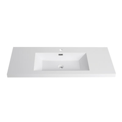Lavabo de salle de bain 48 "en résine