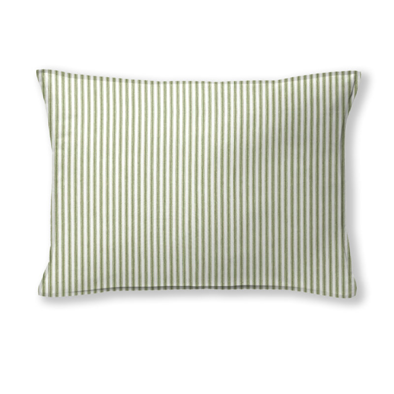 Rectangular Cotton Pillow Cover & Insert, Avocado