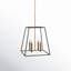 Burley Oak 4-Light Single Geometric Pendant-640473412