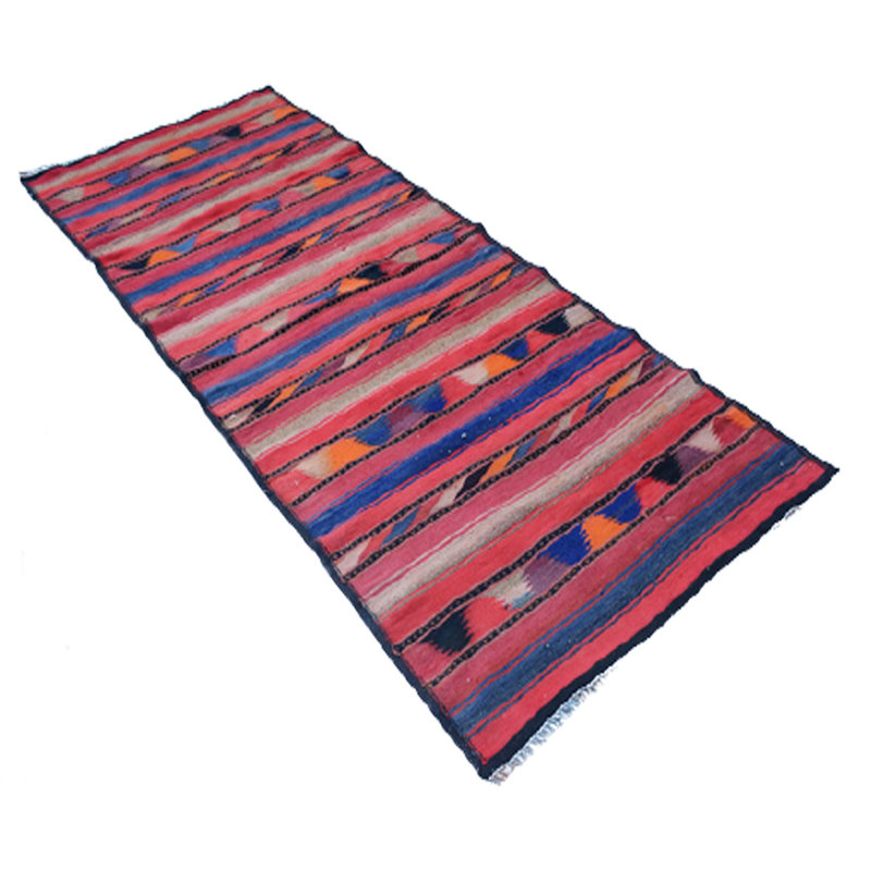 Osage Rectangle 135 cm x 180 cm Striped Hand Woven Kilim