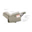 Causeuse inclinable en cuir véritable à accoudoirs évasés de 64,5 po Dawan